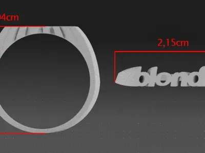 Frank Ocean Blonde Ring 3D print model
