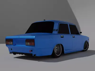 High-poly Vaz-2107 styling  3D model