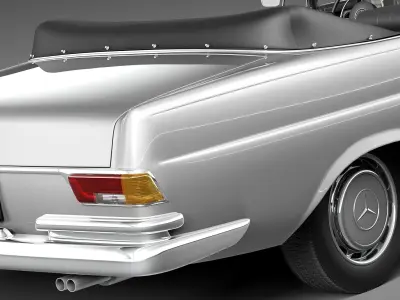 Mercedes-Benz 300SE W112 Convertible 3D model