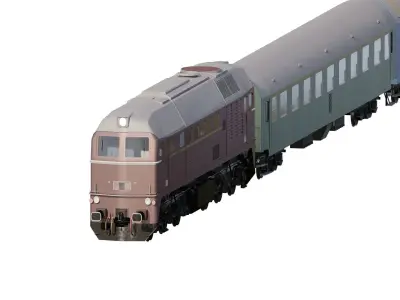 Generic diesel train 3D model