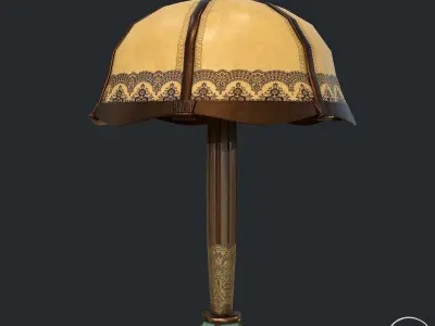 Pbr Desk Lamp Low-poly 3D model