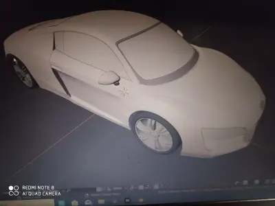 Audi car 3d model blender and obj 3D model