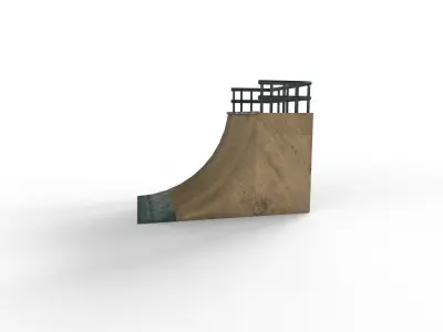 skate ramp Free 3D model