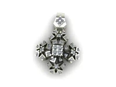 diamond pandent for beauty 3D print model