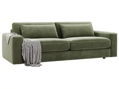 Kipton Wide Arm Nubuck Leather Sofa 268 By Arhaus 3D model