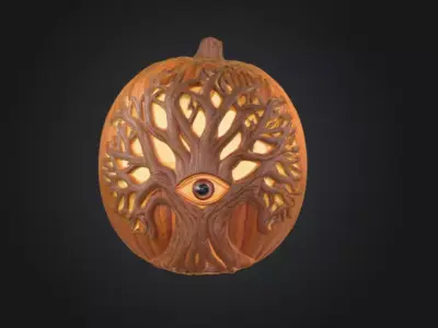 Eye Tree Pumpkin 3D model