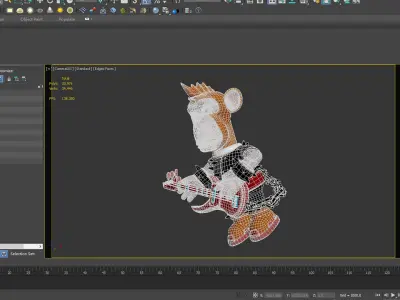 monkey toon yacht chimp club unreal bored mod engine 3D model