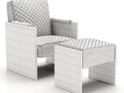 Kare Stich Visible Blue Velvet 3D model