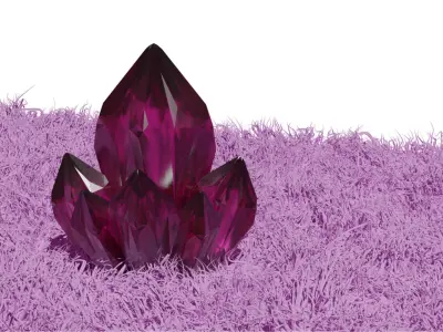Crystal Shards Free low-poly 3D model