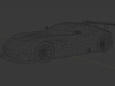 Aston Martin Vulcan 3D Game-Ready Model Low-poly 3D model