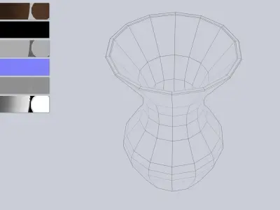 Clay pot Low-poly 3D model