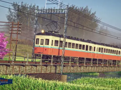 Train Kuha Series 100 3D model