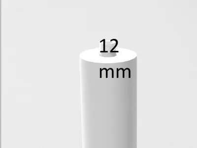 12 mm Airsoft silencer 3D model