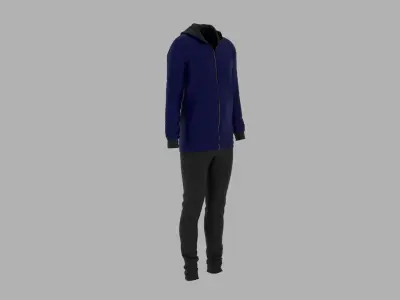 Sport Suit Low-poly 3D model 30