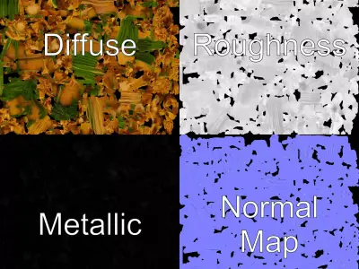 Natural Herb Bundle model pack Low-poly 3D model