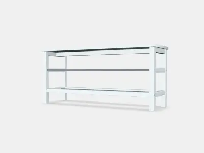 TJUSIG bench with shoe rack Low-poly 3D model