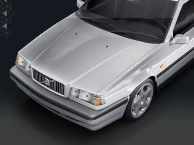 VOLVO 850 1991-1997 Game-ready Low-poly 3D model