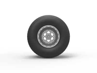 Rear wheel from Sprint car Version 2 Scale 1 to 25 3D print model