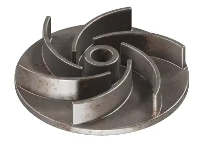 Rusty Iron Open Impeller 3D model