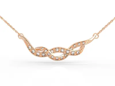 Infinity Diamond Necklace 3D print model