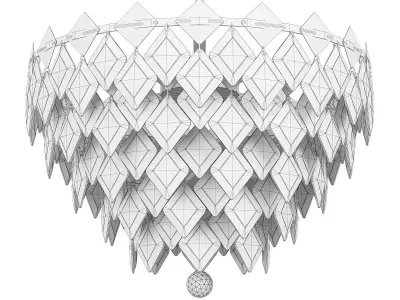 ANKE LUXURY CHANDELIER 3 Low-poly 3D model