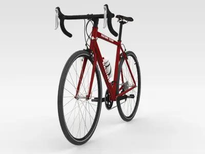 Racing Bicycle - Red 3D model