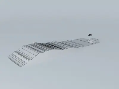 Sketchy Physics Enabled Moon Lander  Free 3D model