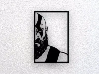 Kratos Wall Art 3D print model