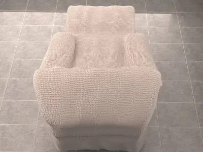 Lazy Boy Chair Low-poly 3D model