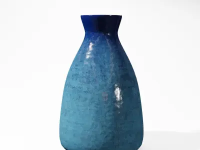 Vase Long PBR 4K textured Low-poly 3D model