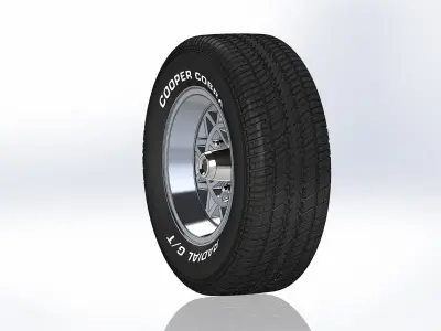 Wheel Appliance-Wheels Dia-Mag 14inch for scale model 3D print model