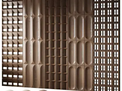 Wood panels 3 3D model