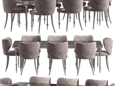 Arven Dining Table By Elve Luxury 3D model