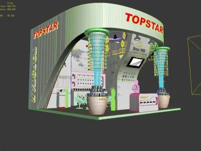 Showroom - Area -6X6-3DMAX2009-025 3D model