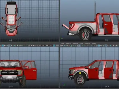 F150 Raptor Low-poly 3D model