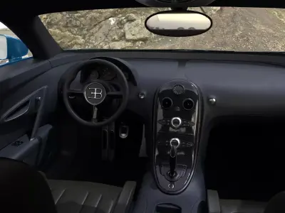 Bugatti Veyron  Low-poly 3D model