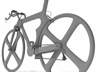 Detailed not textured Bike UT 5 3D model