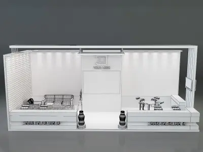  Booth Exhibition Stand a638c 3D model