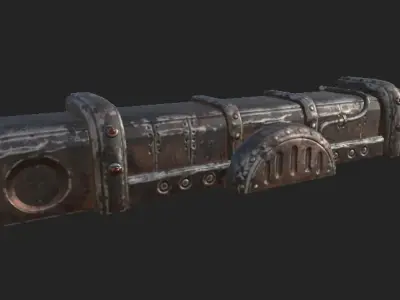 Demo Trim Low-poly 3D model