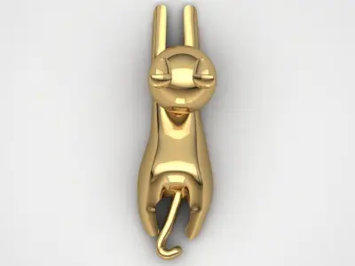 cute cat  3D print model