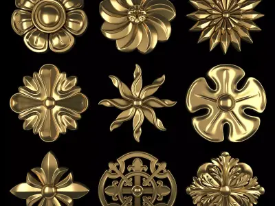 Ornament Element Pack 13 3D model