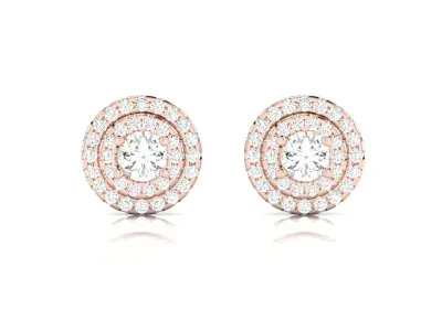 Women earrings 3D print model 12