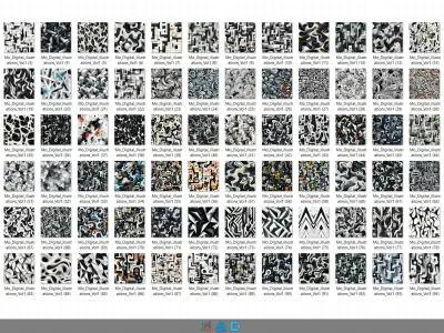 900 Digital illustrations Pattern Collection -Vol1 - 8K Res Texture