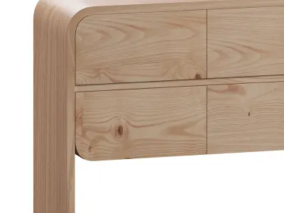 Cortez Natural Floating Dresser by Leanne Ford 3D model