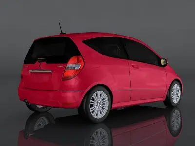 Mercedes Benz A200 Low-poly 3D model