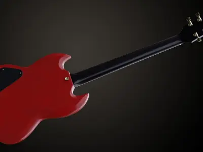 SG Custom Guitar 3D model