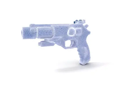 Cyber Pulse Blaster model pack Low-poly 3D model
