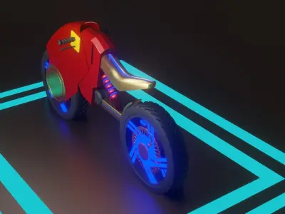 Scifi Bike 3D model