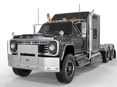 Truck 750 Extended Cab With interior   3D model