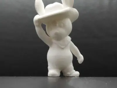 Cowboy Rabbit 3D print model